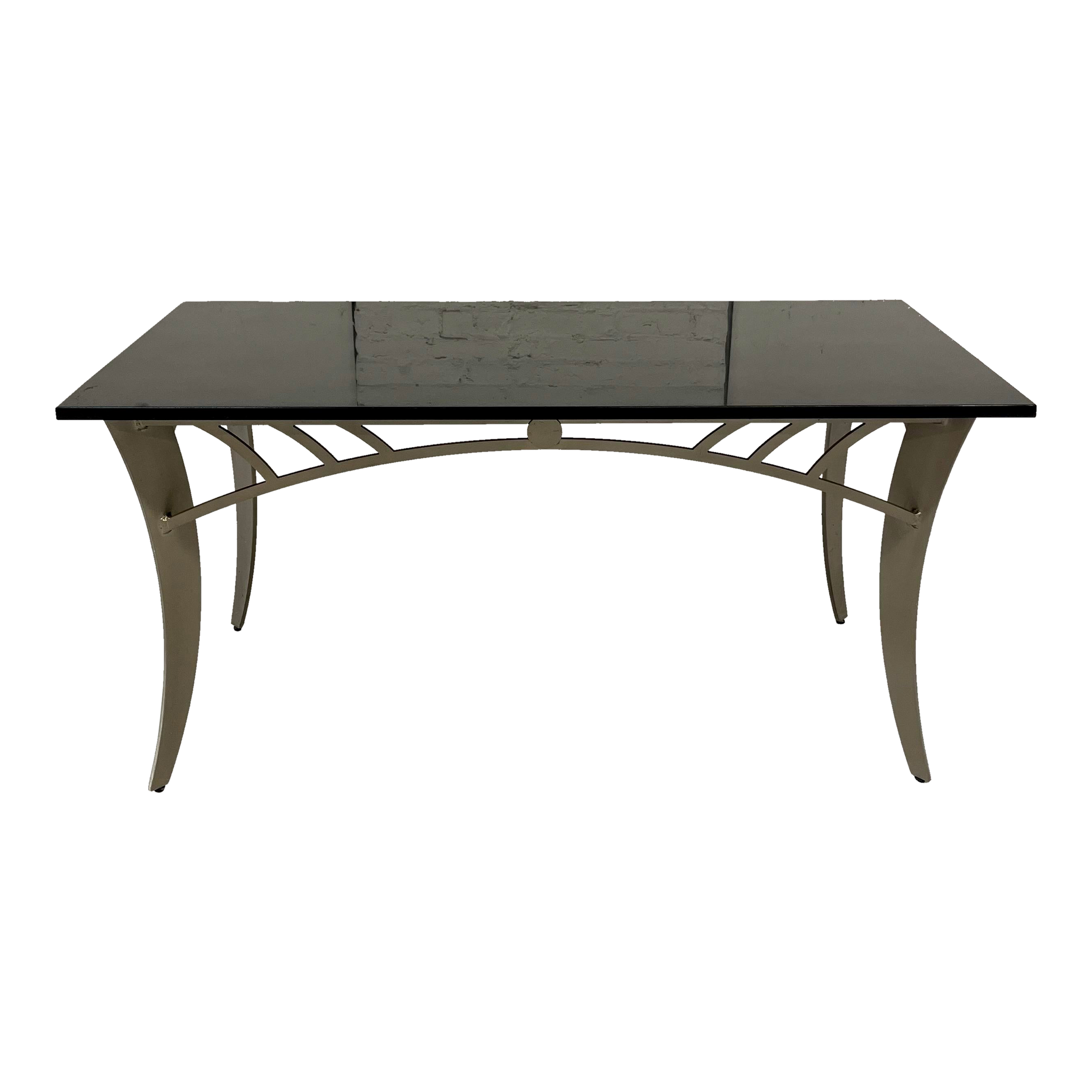 Granite & Brushed Steel Coffee Table