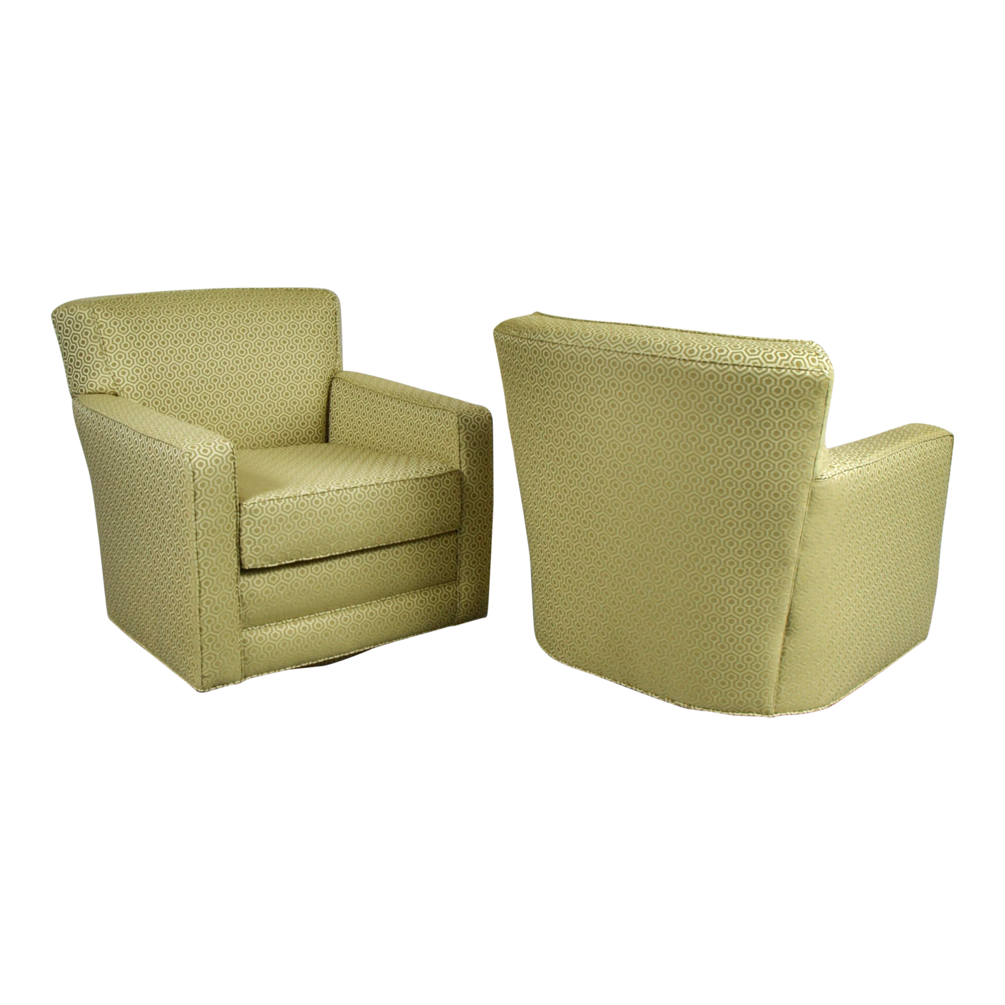80s Eileen & Taylor Newly Reupholstered Swivel Chairs