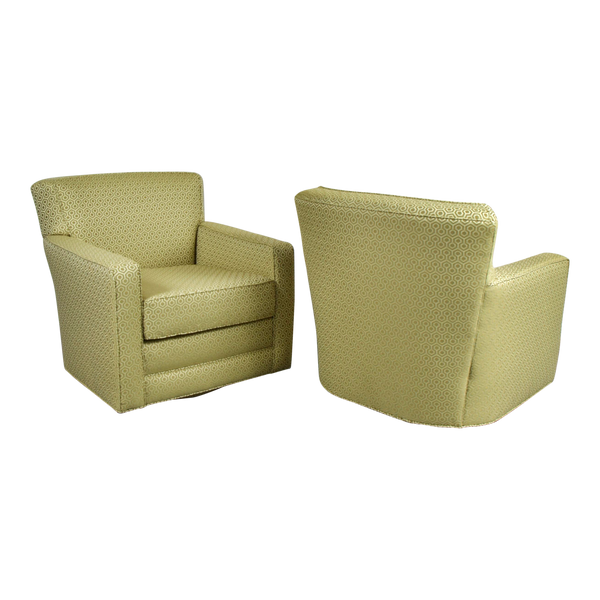 80s Eileen & Taylor Newly Reupholstered Swivel Chairs