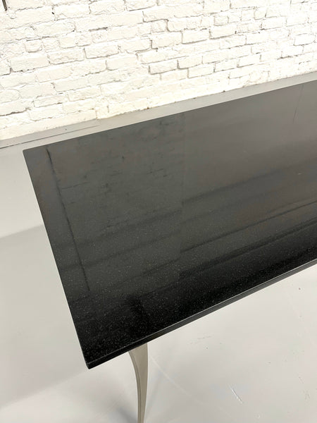 Granite & Brushed Steel Coffee Table