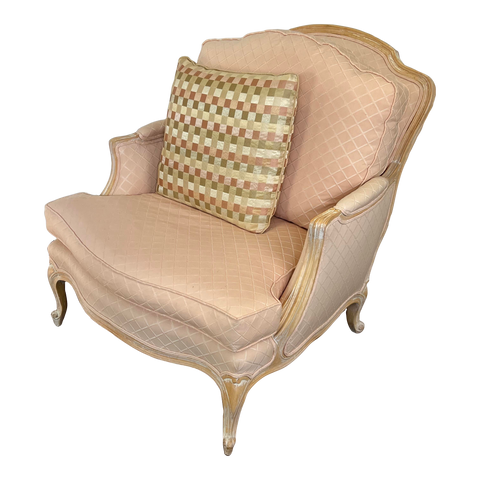 Custom Upholstered Bergere Chair by Botaro Skolnick
