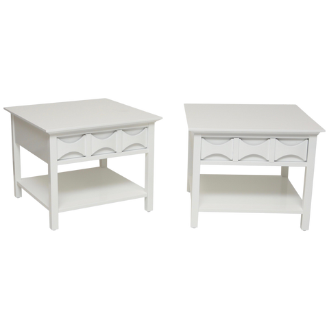 Pair Of Mid-Century Modern Style Lacquered End tables