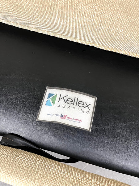 Settee With Silver Lurex Threading by Kellex